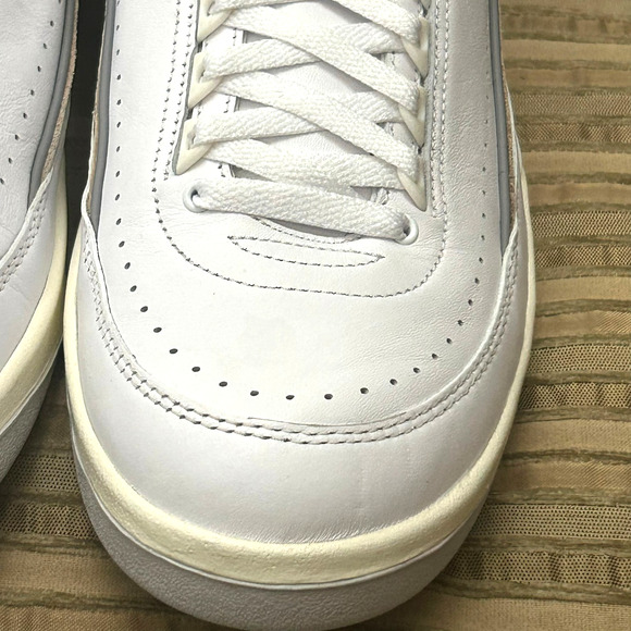 Jordan 2 Retro Low Python Sneakers Mens 12 White Cement Athletic Shoes DV9956-10 - Picture 4 of 16